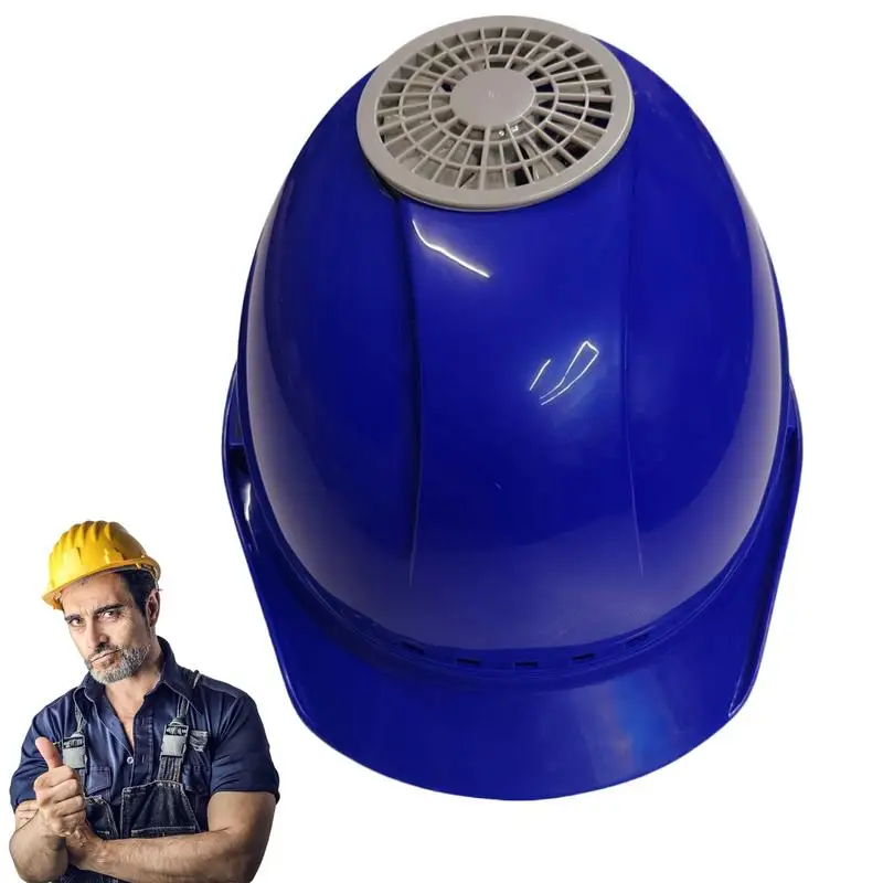 

Cooling Fan For Hard Hat Construction Hard Hat With Fan Breathable Head Protection Equipment Ventilated Caps Personal Cool