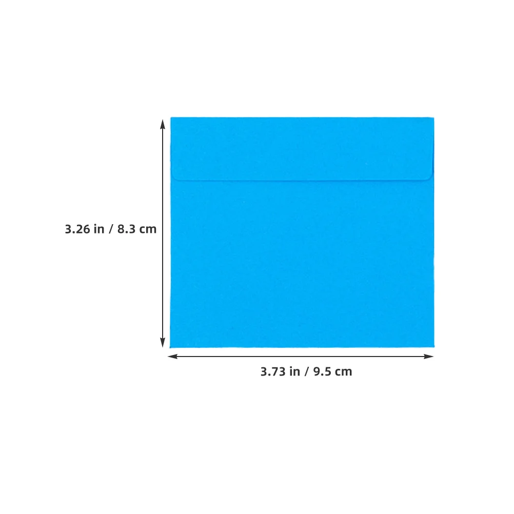 

100 Pcs Colored Envelope Decorative Envelopes Simple Packing Double Offset Paper Invitation Cards Blank Size Multi-function