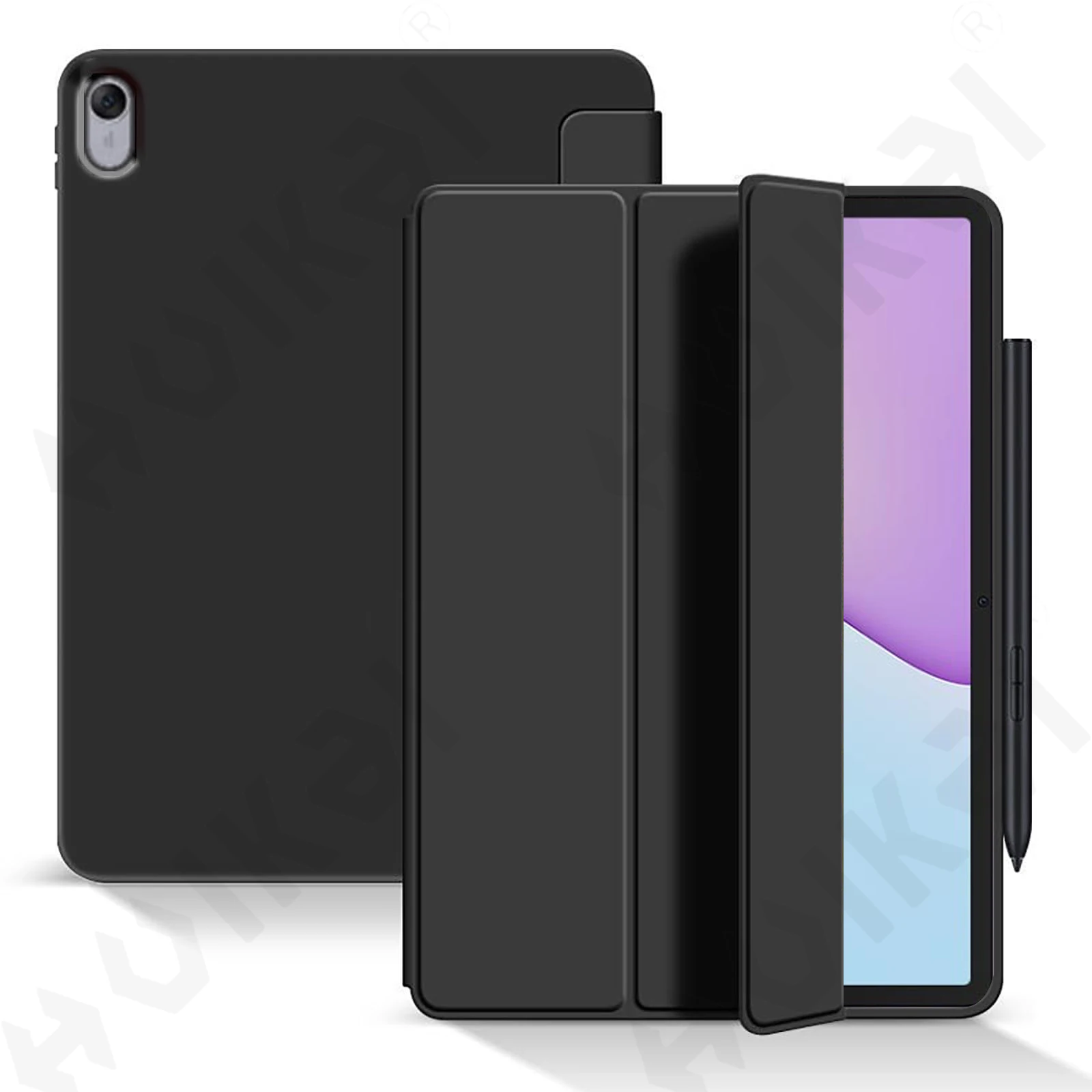 

Чехол для Huawei Matepad SE 11 2024 11,5 2025 Pro, тонкий полупрозрачный чехол с тройной подставкой, ручка для планшета, зарядка, автоматическое пробуждение/сна