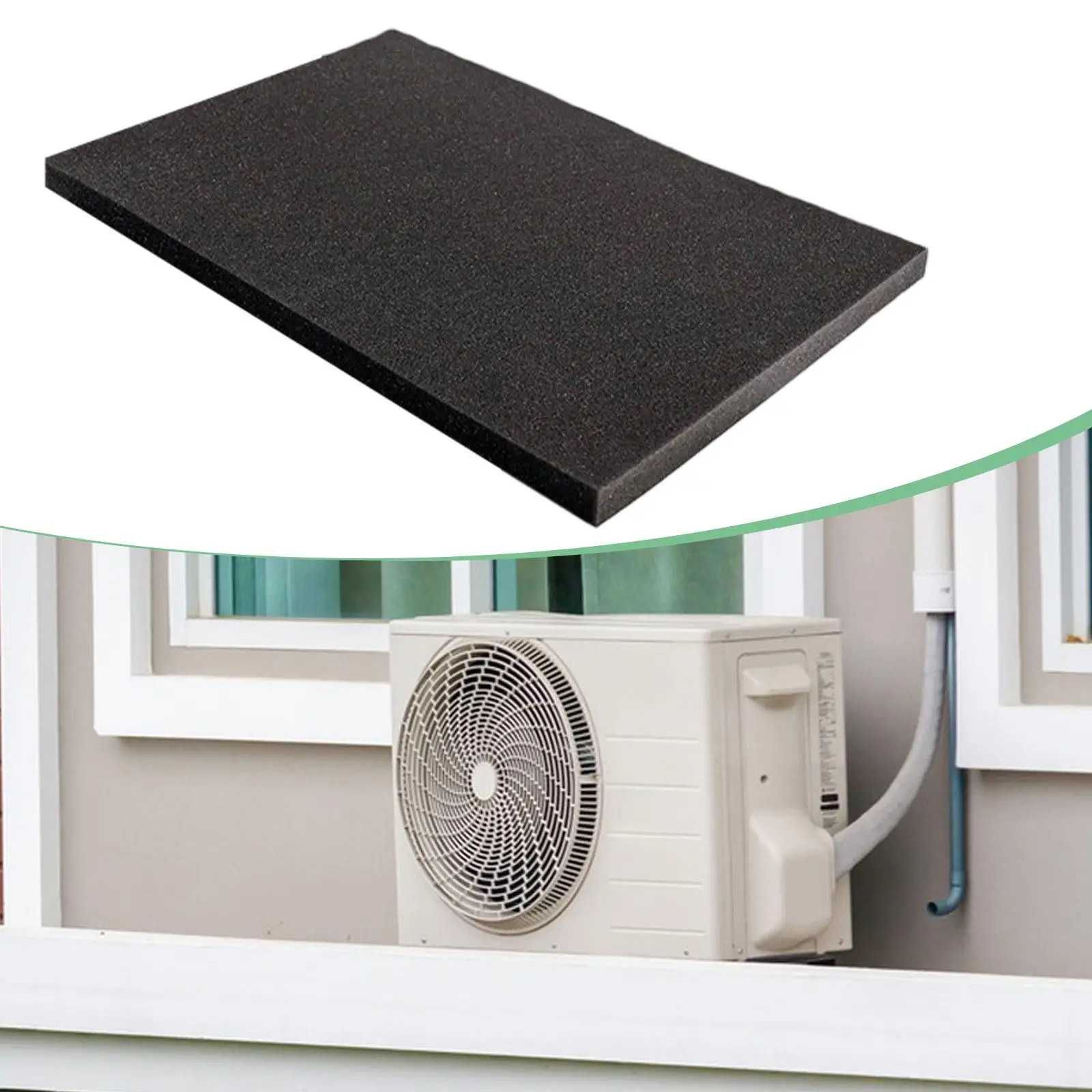 Cojín de goteo para aire acondicionado de ventana, 12 x 17 pulgadas, detener el ruido de caída fácil