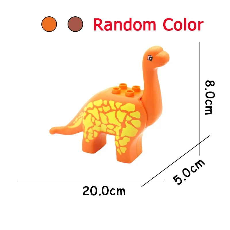 Big Size Dinosaur Animals Building Blocks DIY Ostrich Panda Butterfly Shark Dolphin Whale Penguin Kid Toys For Children Gifts