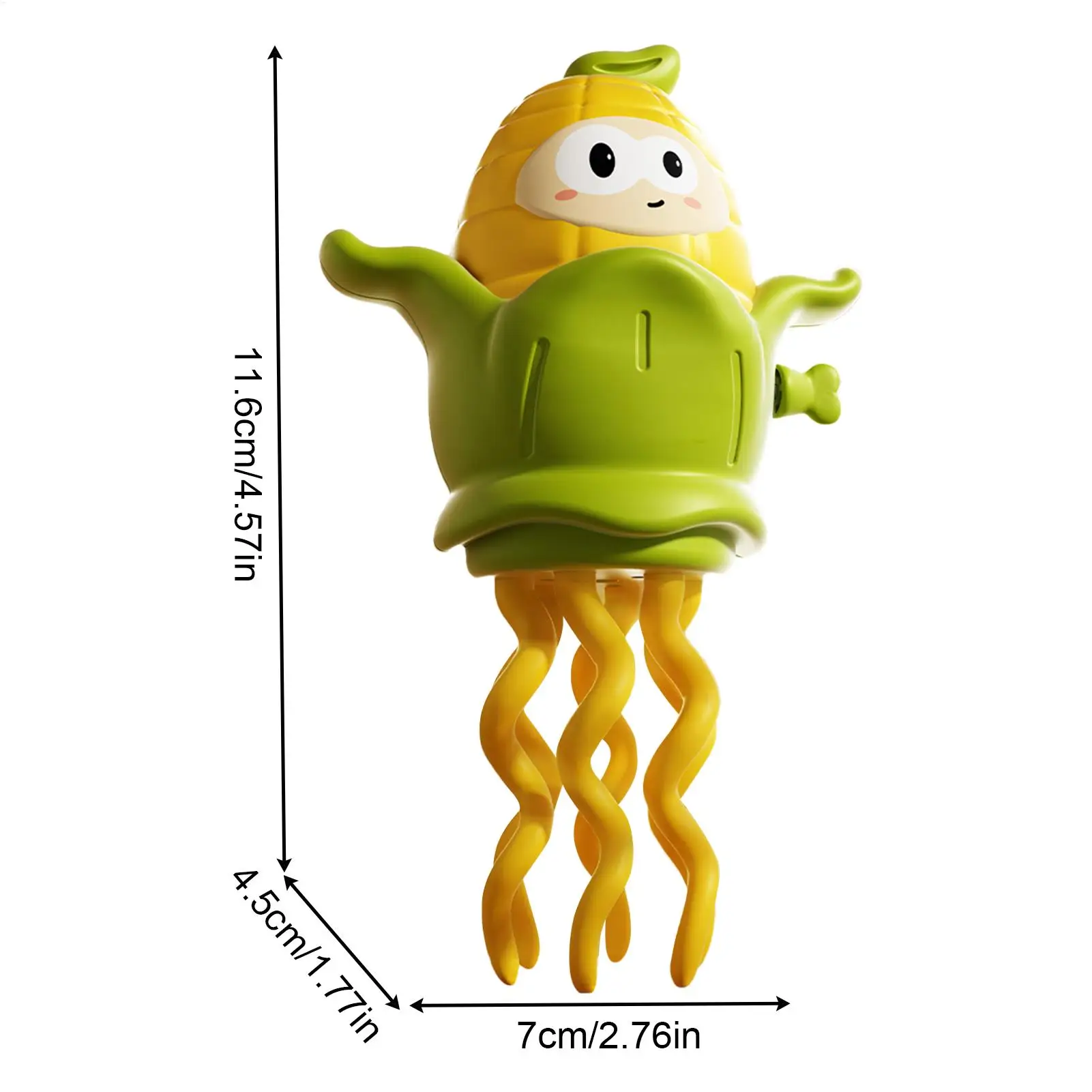 Brinquedo de polvo rastejante em forma de milho, polvo de dança interativo, relógio, jogo de aprendizagem educacional para meninos e meninas, interior