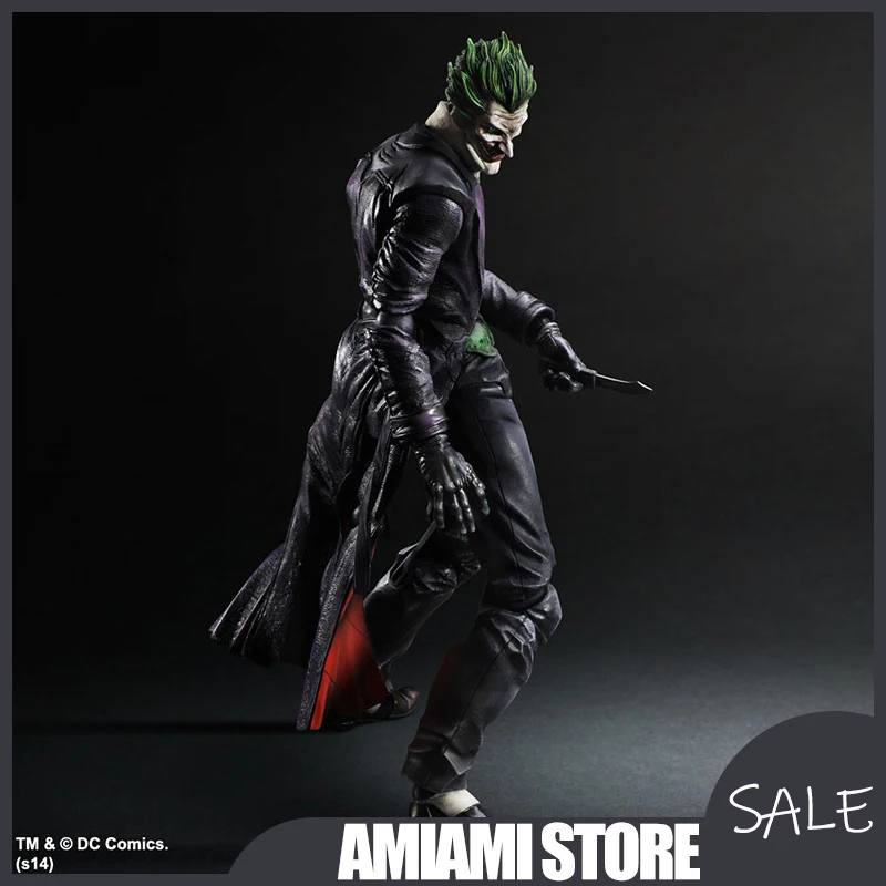 

25cm Arkham Origins PA Joker Action Figure Collectible Model Box Toy Game Movie Anime Desktop Decoration Gift for Adults Kids