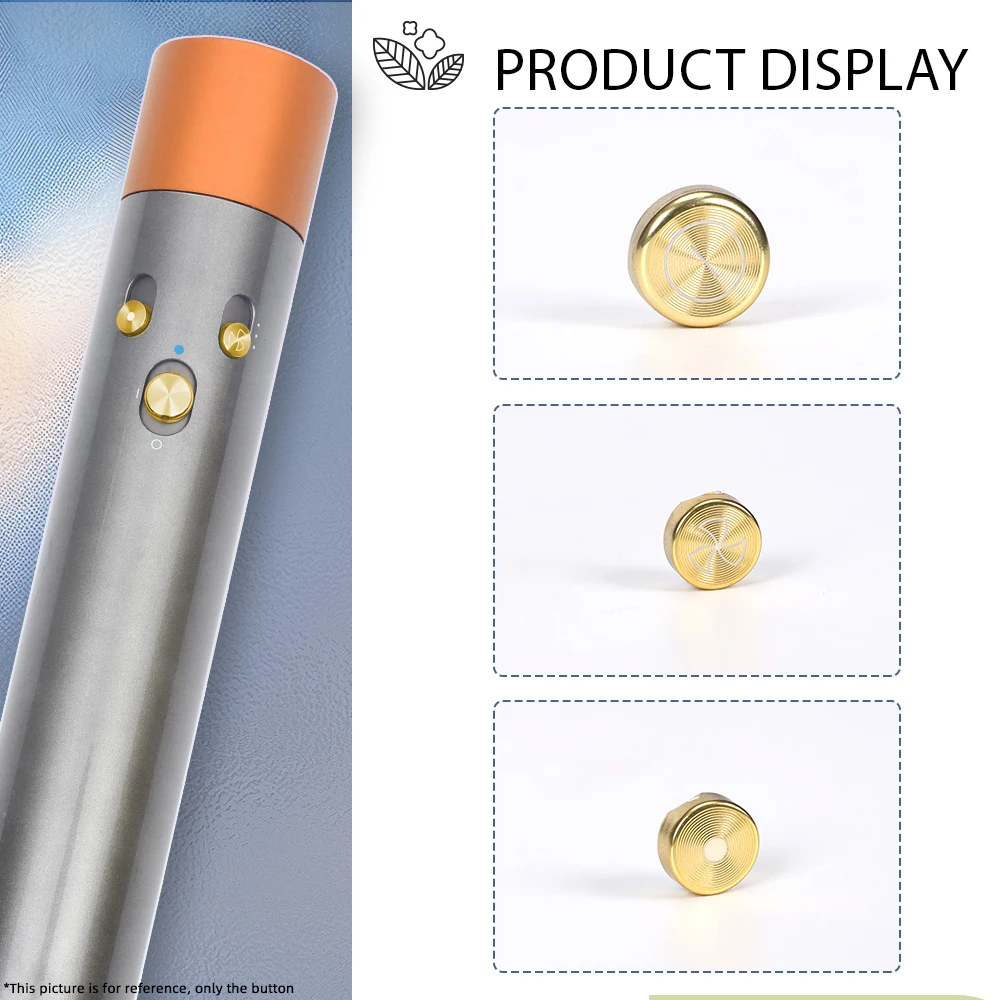 For Dyson Airwrap Hair Styler HS01 HS05 Control Buttons Replace Power Button + Temperature and Airflow Control Button Gold color