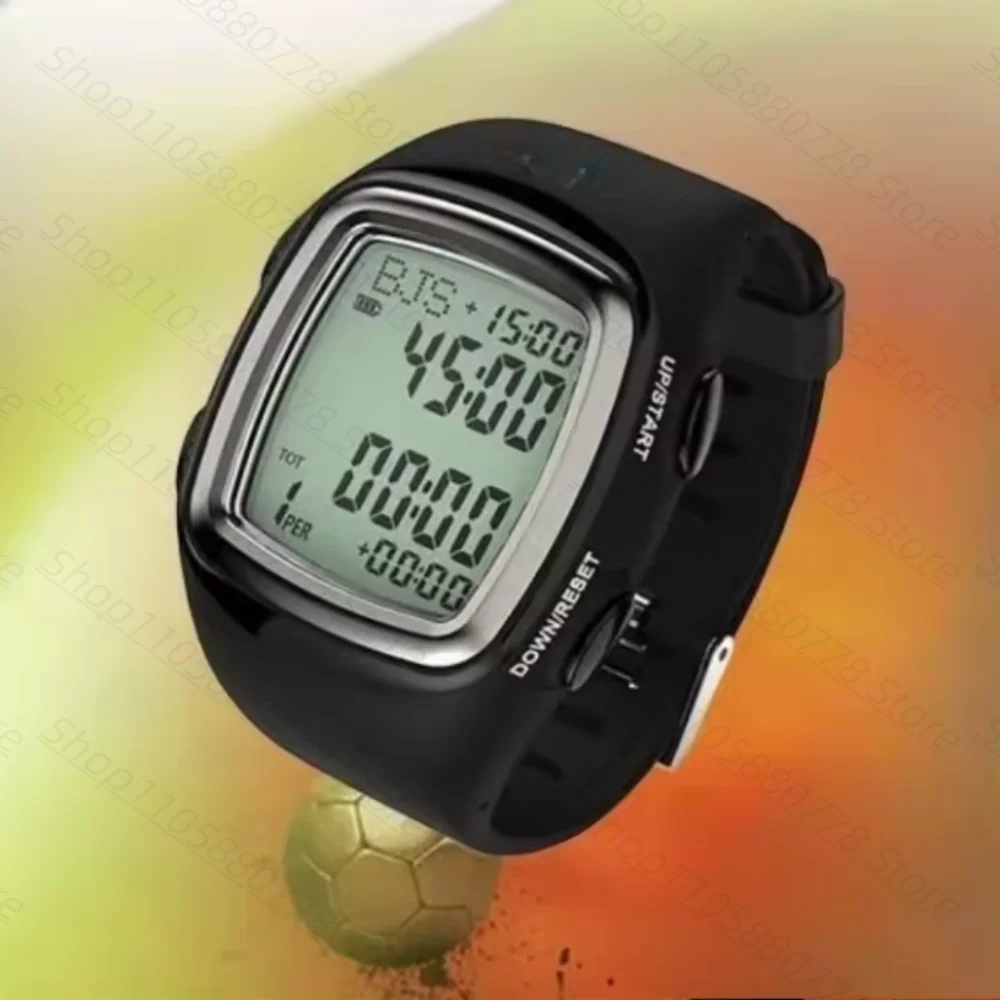 Professional Football Referee Watch, Precise Timing, 30 Meter Waterproof Sports Step Counter Watch, Match Timer
