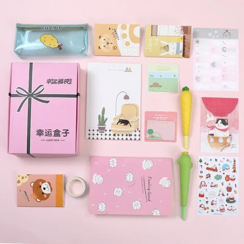 2024 Kawaii Stationery Writing Tools Handbook Notepad Sticker for Office Accessories Students Painting School Supplies Gift