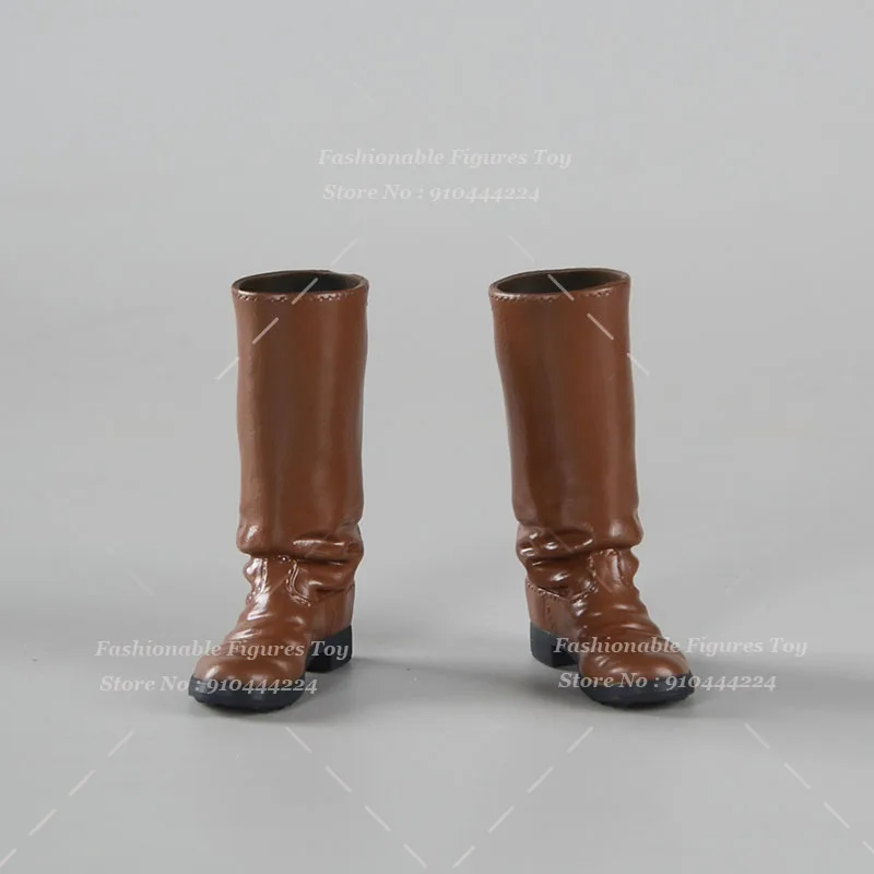 1/6 Męskie Długie Buty Żołnierskie Wojskowe Buty Bojowe Wysokie Buty Gumowe Buty z Otworami Pasują do Figur Akcji 12-calowych Modeli Lalek