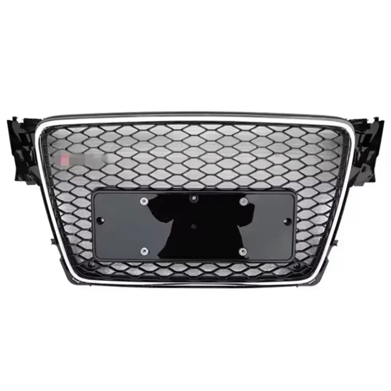 High Quality Chrome Or Black Without Logo RS4 Style Front Grille Fits For Audi A4 S4 B8 2009-2012