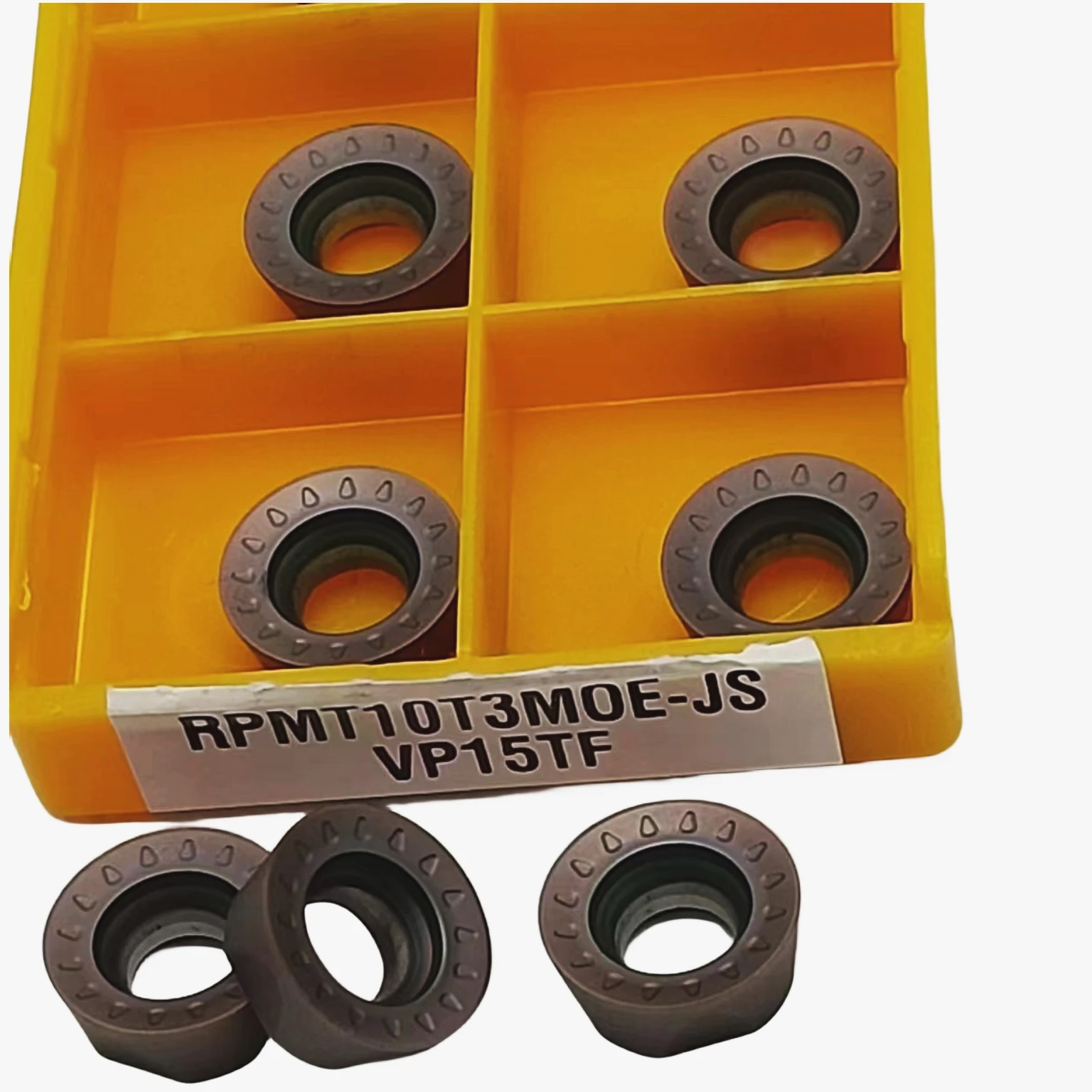 RPMT10T3MOE-JS RPMW1003MO RPMT1204MOE-JS VP15TF herramienta de corte CNC de acero endurecido, hoja de fresado