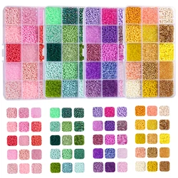 1Box Glass Seed Colorful Bead Small Craft Tube Beads For DIY Bracelet Necklaces Crafting Jewelry Making Kits Supplies