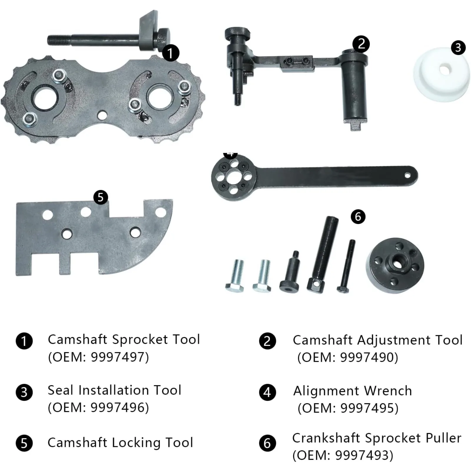 US  Camshaft Alignment Tool Kit Camshaft Chain Timing Tool for New Volvo 2.0T S60 S80 V60 V70 XC60 XC70 XC80 Engines Timing Belt