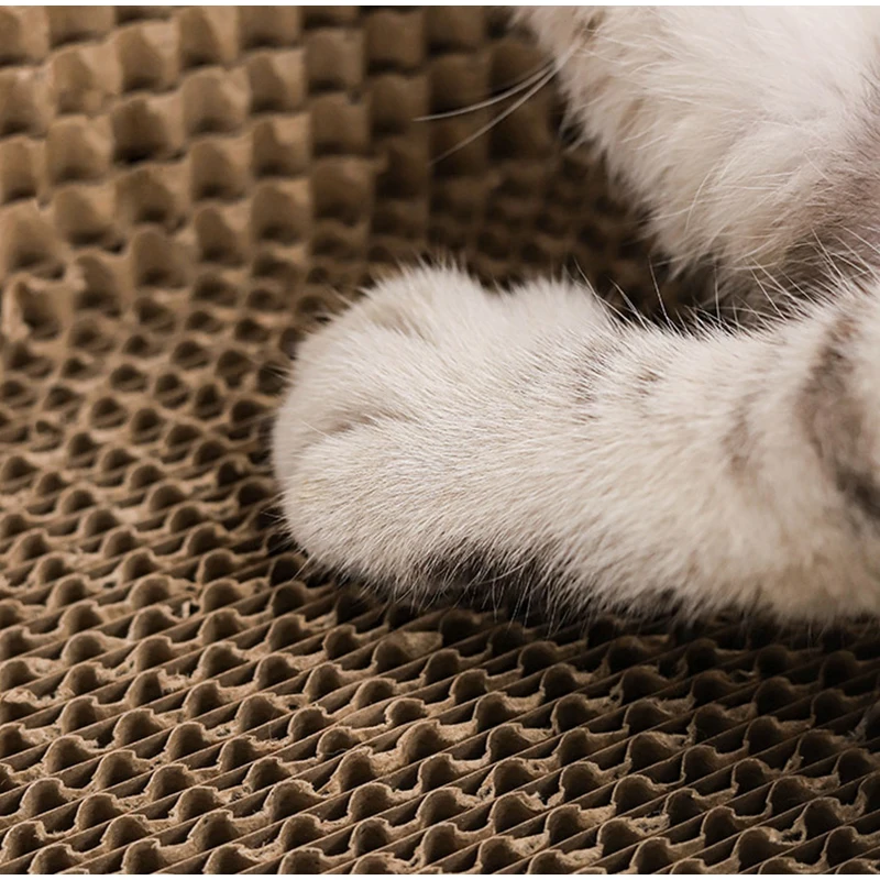 Cat Scratching Board Nest Protecting Furniture Grinding Claw Toys Oval Corrugated Paper Wear-resistant Nest Cat Accessories