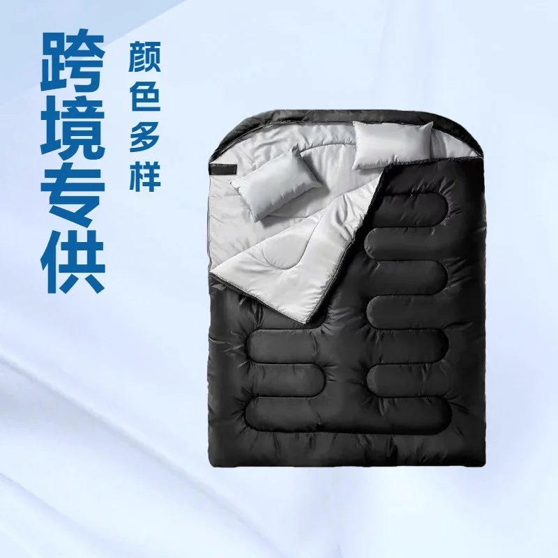 2‑3 Person Sleeping Bag Adult Couple Thick Warm Winter Sleeping Bag For Outdoor Camping Hiking Travel Use