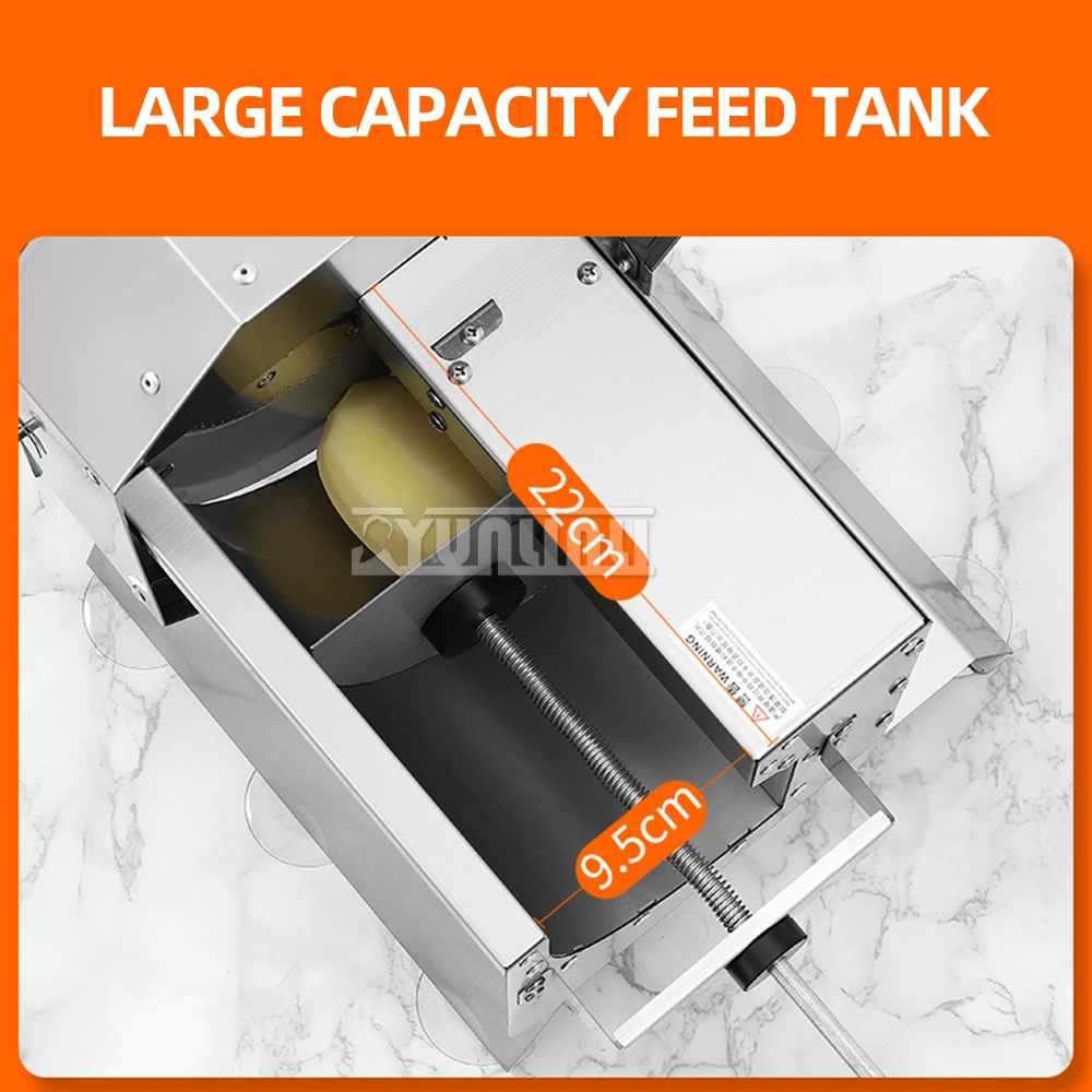 Máquina Manual de rodajas de frutas y verduras de acero inoxidable, cortadora de patatas multifuncional para el hogar