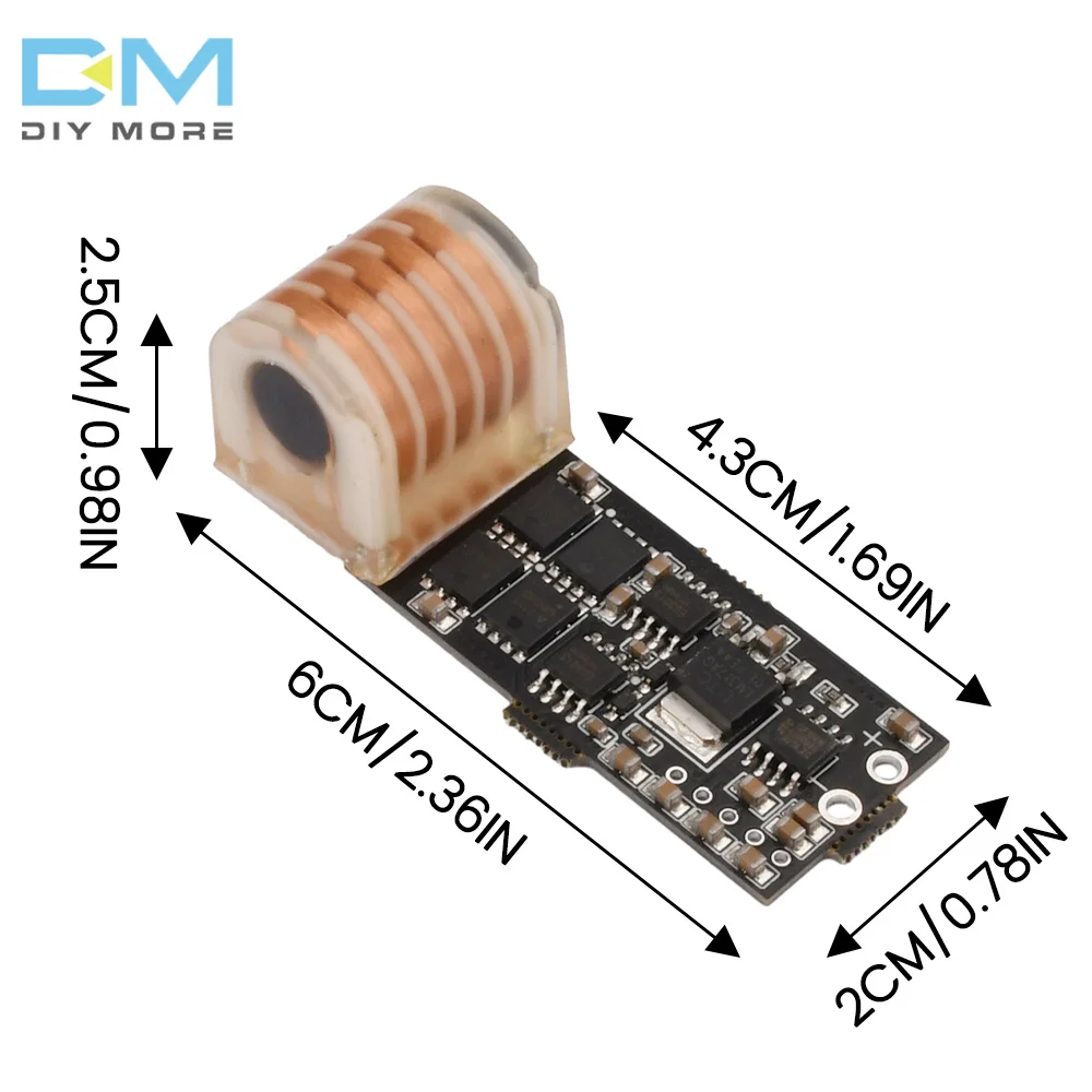 DC7-12V 15KV High Voltage Module for Lgnitor Low Heat Booster Coil 20KV High Frequency AC H-bridge 4-tube MOS Inverter