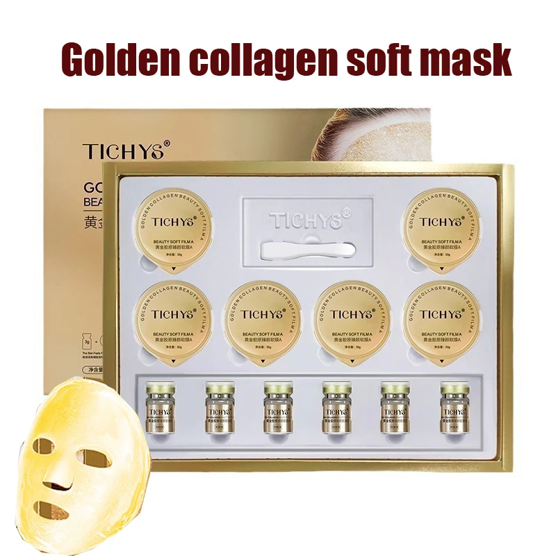 24K Golden Jelly Anti-Wrinkle Mask Powder Collagen Facial Mask Powder Soft Facial Mask Powder Moisturizing And Tightening