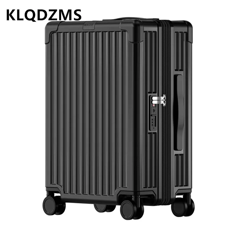 KLQDZMS-Equipaje de carga USB de 20 y 24 pulgadas, caja de embarque pequeña expandible, caja de carro de PC, Maleta de rueda Universal con sonido