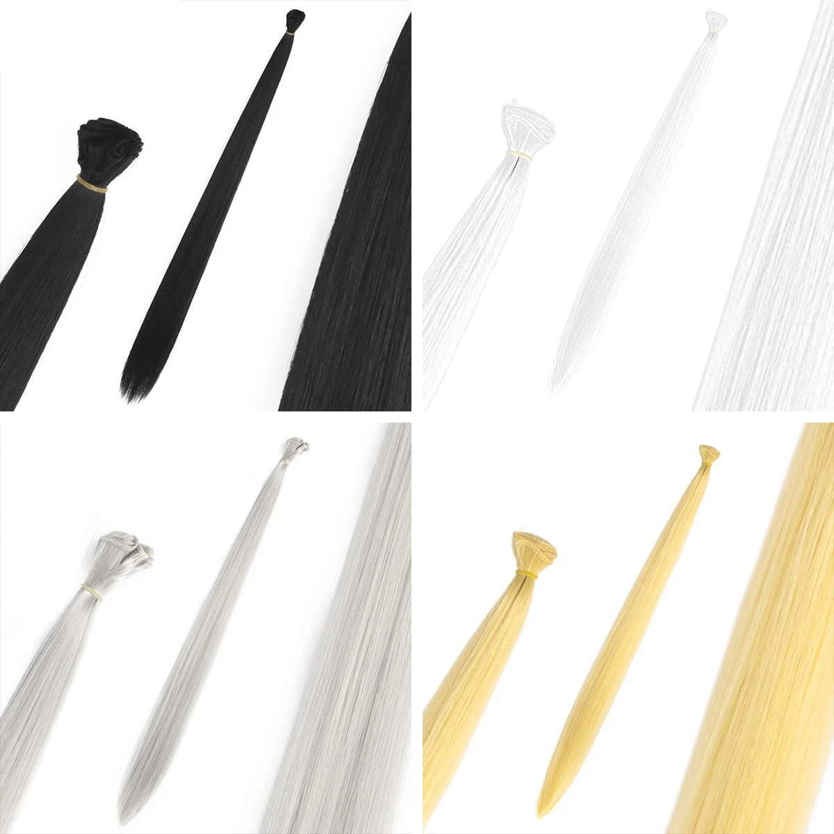 Parrucche cosplay colorate arcobaleno da donna 66 cm pezzi di capelli lunghi lisci festa di Halloween evidenziando parrucca accessori per costumi Anime Con