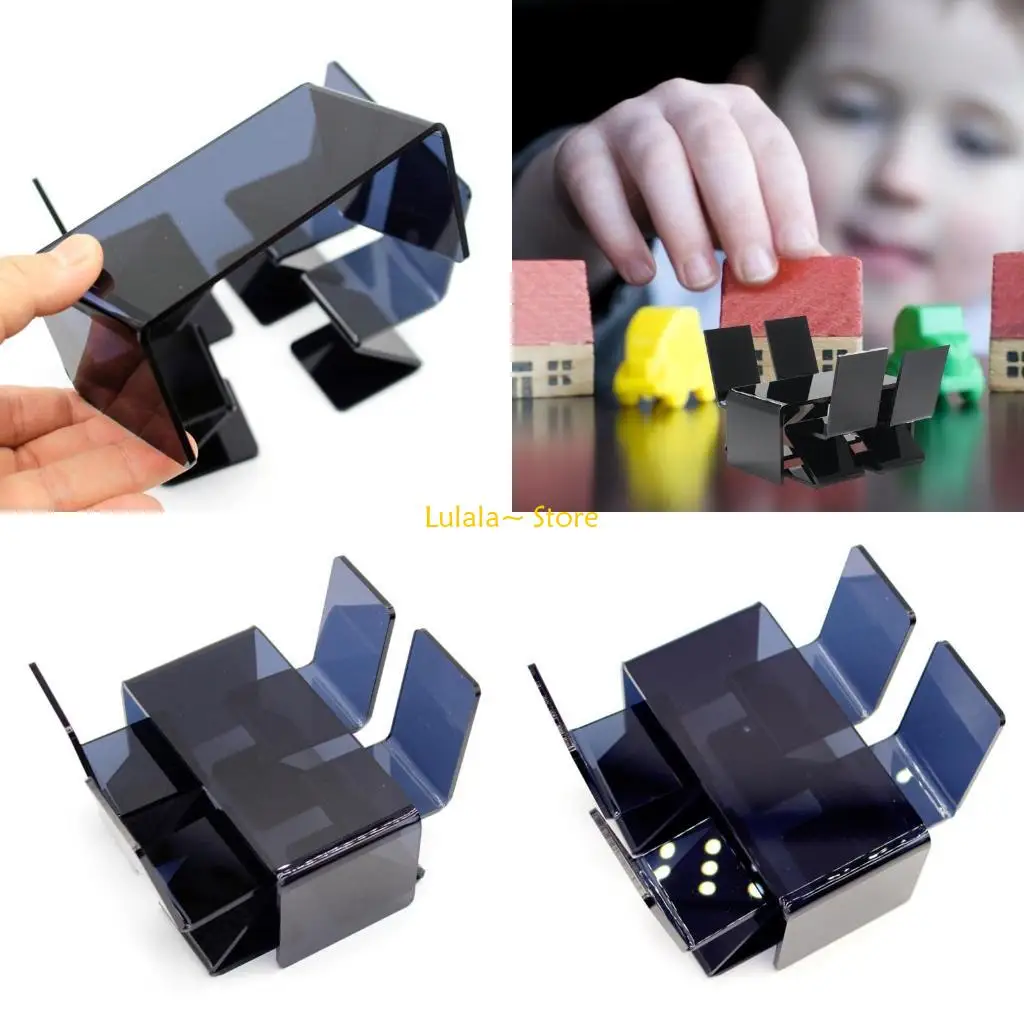 

Y4QA Кукольные домики, миниатюрный набор столов и стульев, 1/12, акриловый набор стульев для кукольных домиков, декор для офиса,