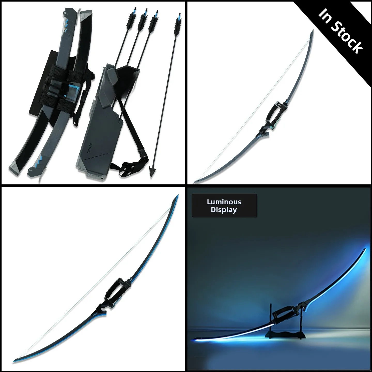 

Zero Absolute Cosplay Props Suit Unarpened Dual Form Weapon Double Sword Bow Non-Firing Arrows Pouch Sword Scabbard