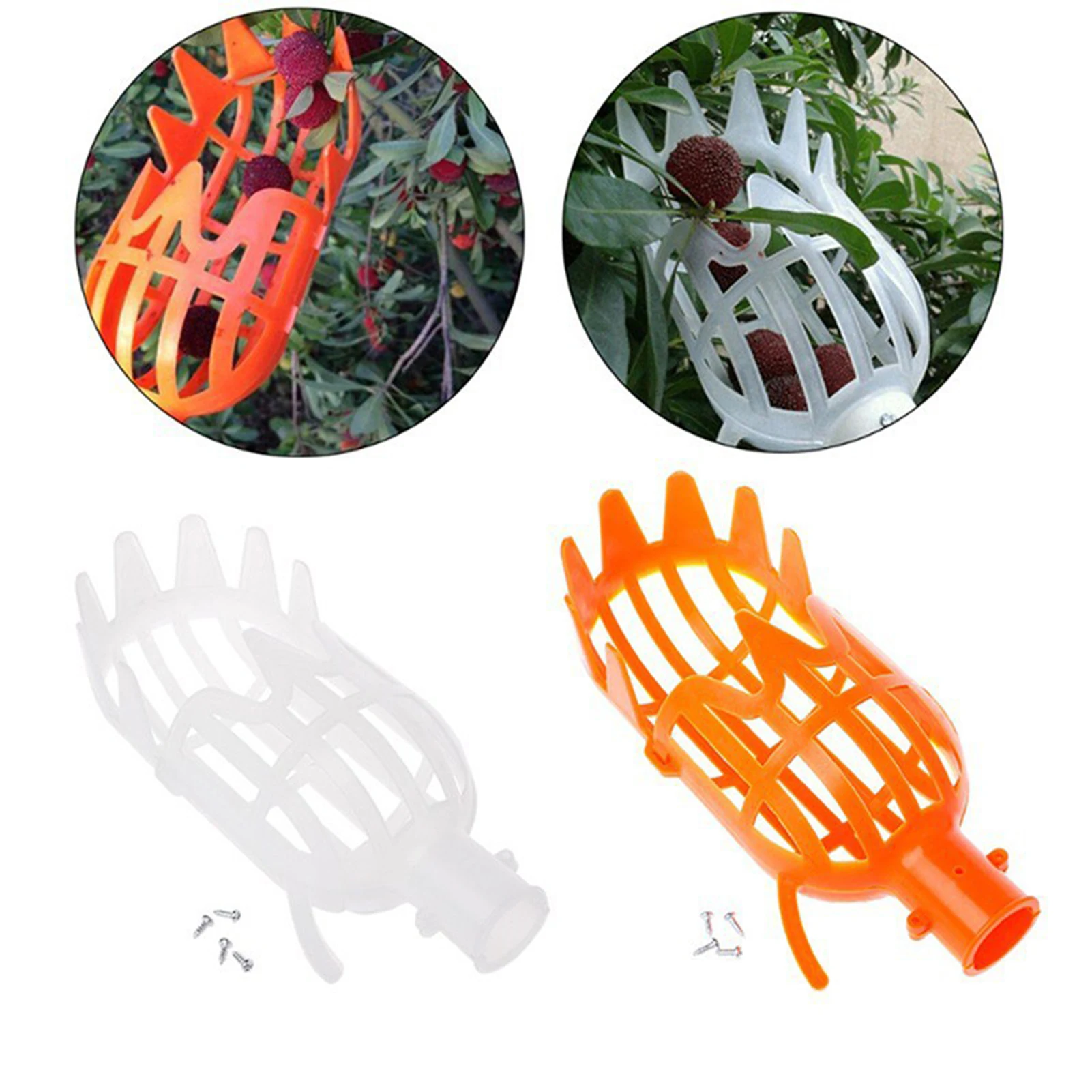 

Garden Basket Fruit Picker Head Plastic Fruit Picking Tool High-altitude Fruit Picker Picking Loquat Picking Bayberry Tool