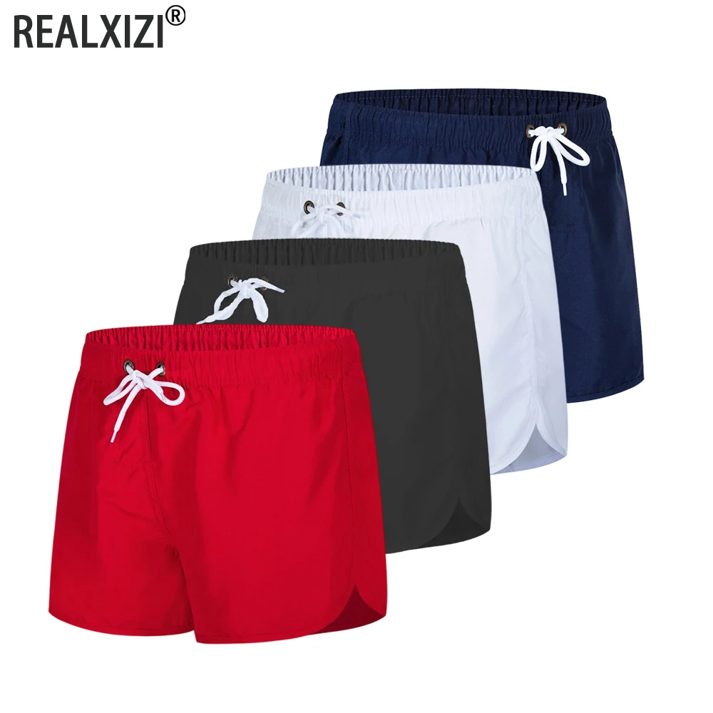 Men's Shorts Casual Breathable Beach Shorts Summer Quick Dry Swimwear Male Loose Surfing Shorts Swimsuit Sportwear Short Pants
