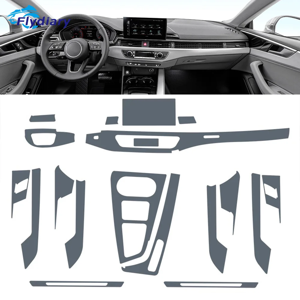 For Audi A5 S5 2021-2023 Car interior Center console transparent TPU Paint protective film Anti scratch sticker LCD screen PPF