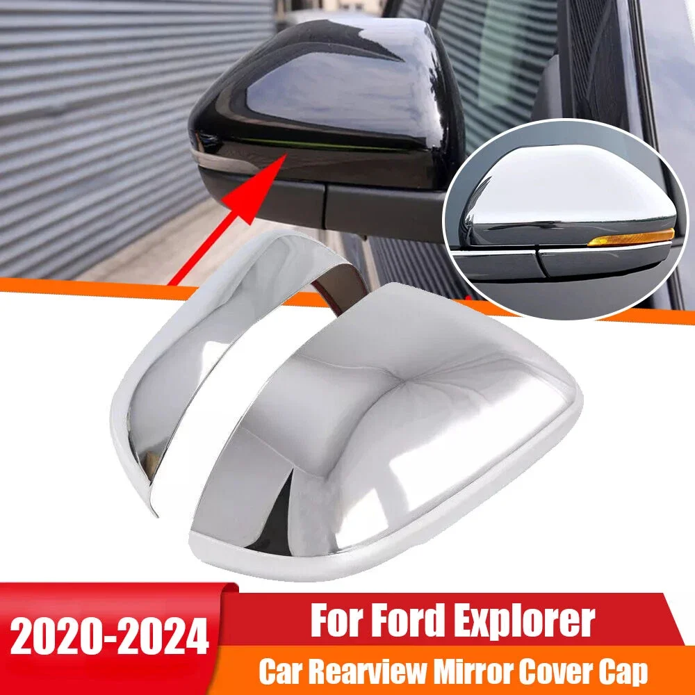 

Для LHD Ford Explorer 2020-2024 Автомобильная наклейка на боковое зеркало заднего вида, крышка крыла, внешняя дверь, чехол заднего вида, отделка из углеродного волокна