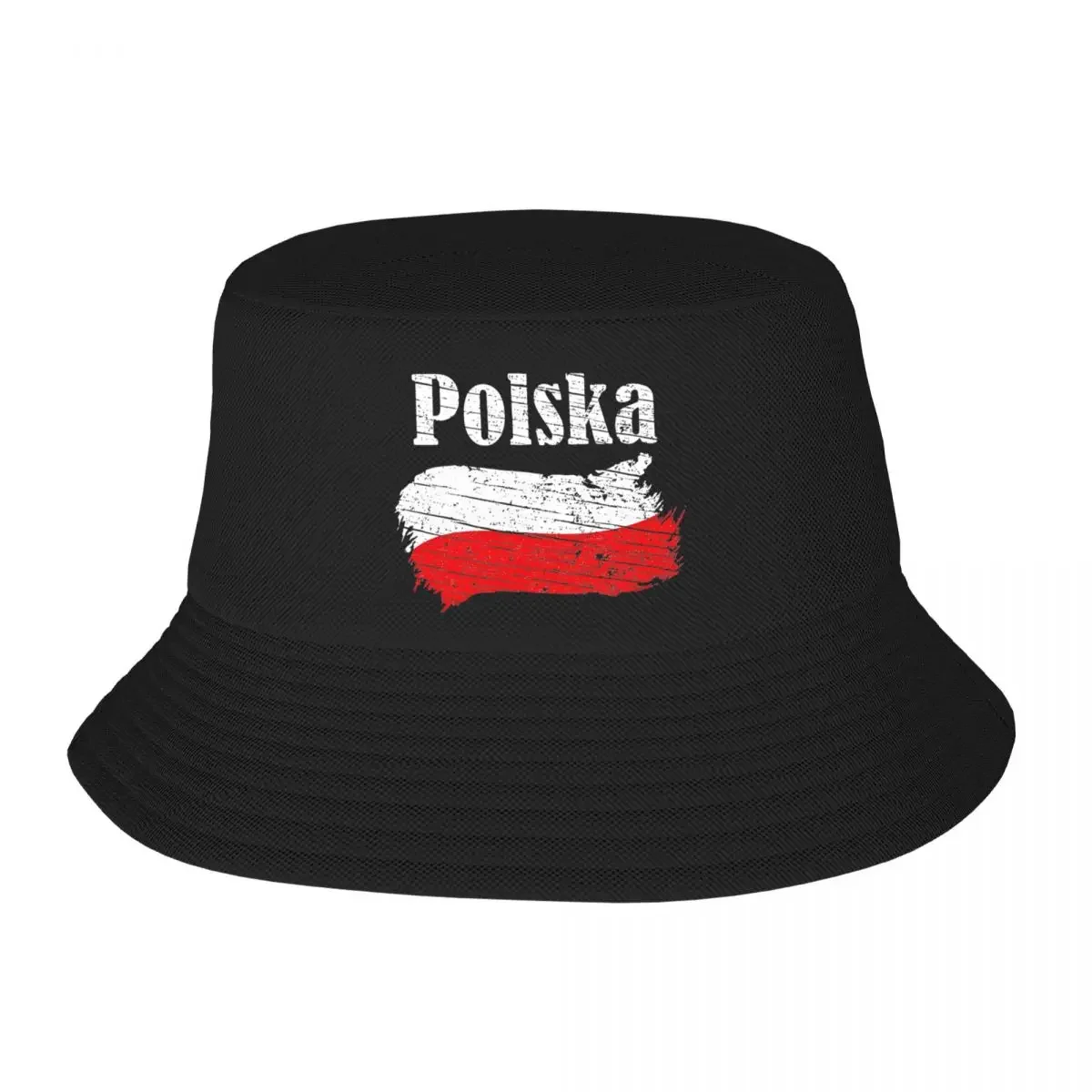 Polska Polish Flag Poland Lovers Tourists Souvenir Bob Hat Teen Fishing Fisherman Hat Summer Beach Vacation Getaway