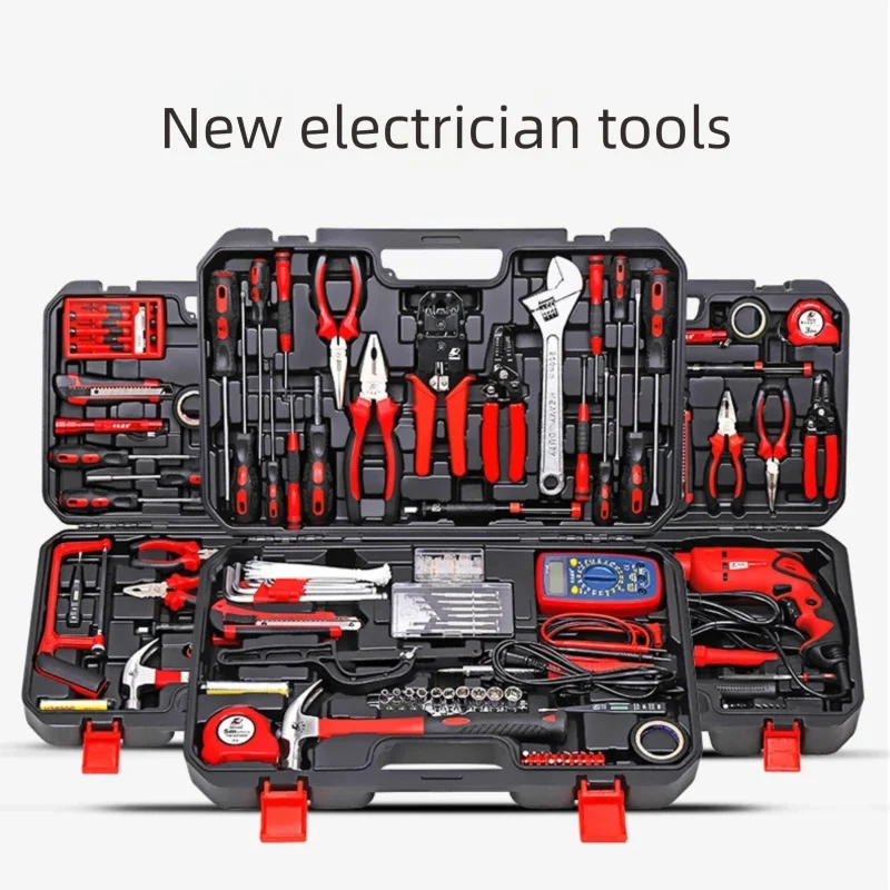 

Power Tool Combination Socket Set Electrical Electronic Hardware Toolbox Wiring Network Repair Tool Kit