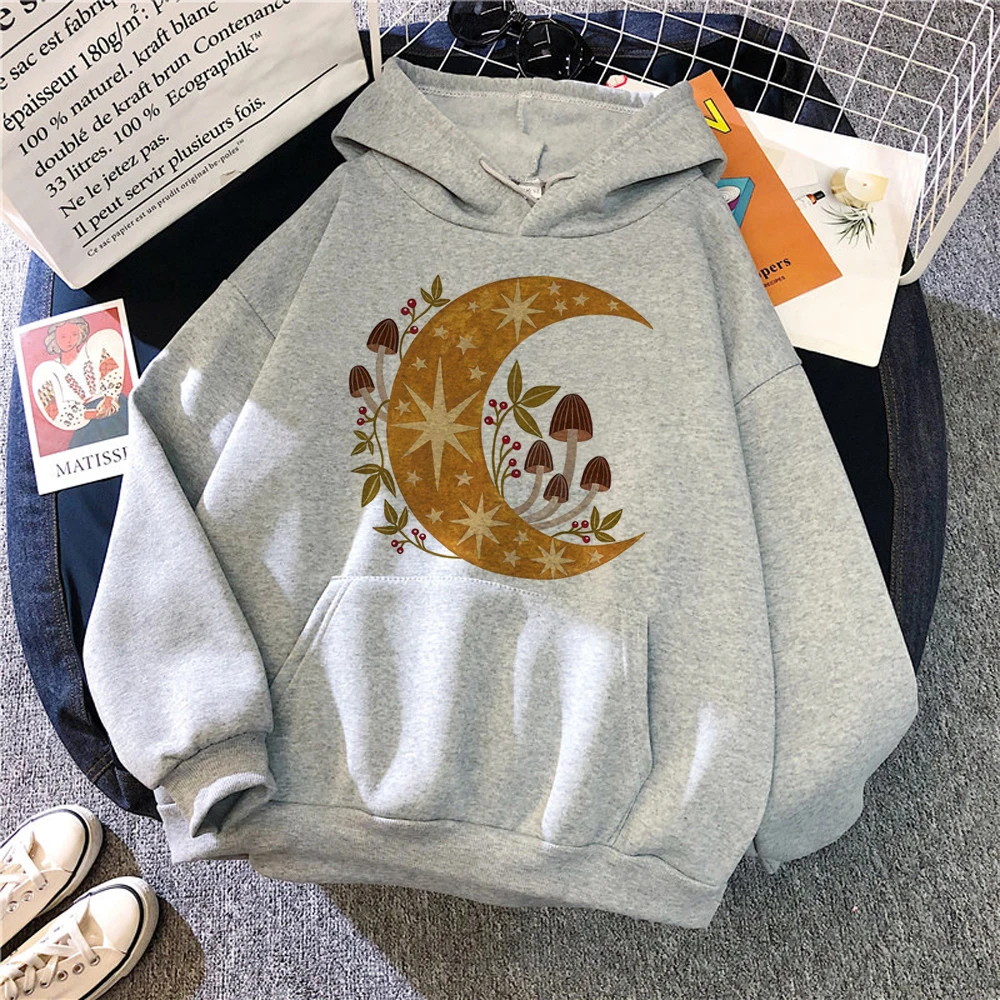 Witch Triple Moon Gothic Sun hoodies women graphic sweat y2k sweatshirts women vintage clothes