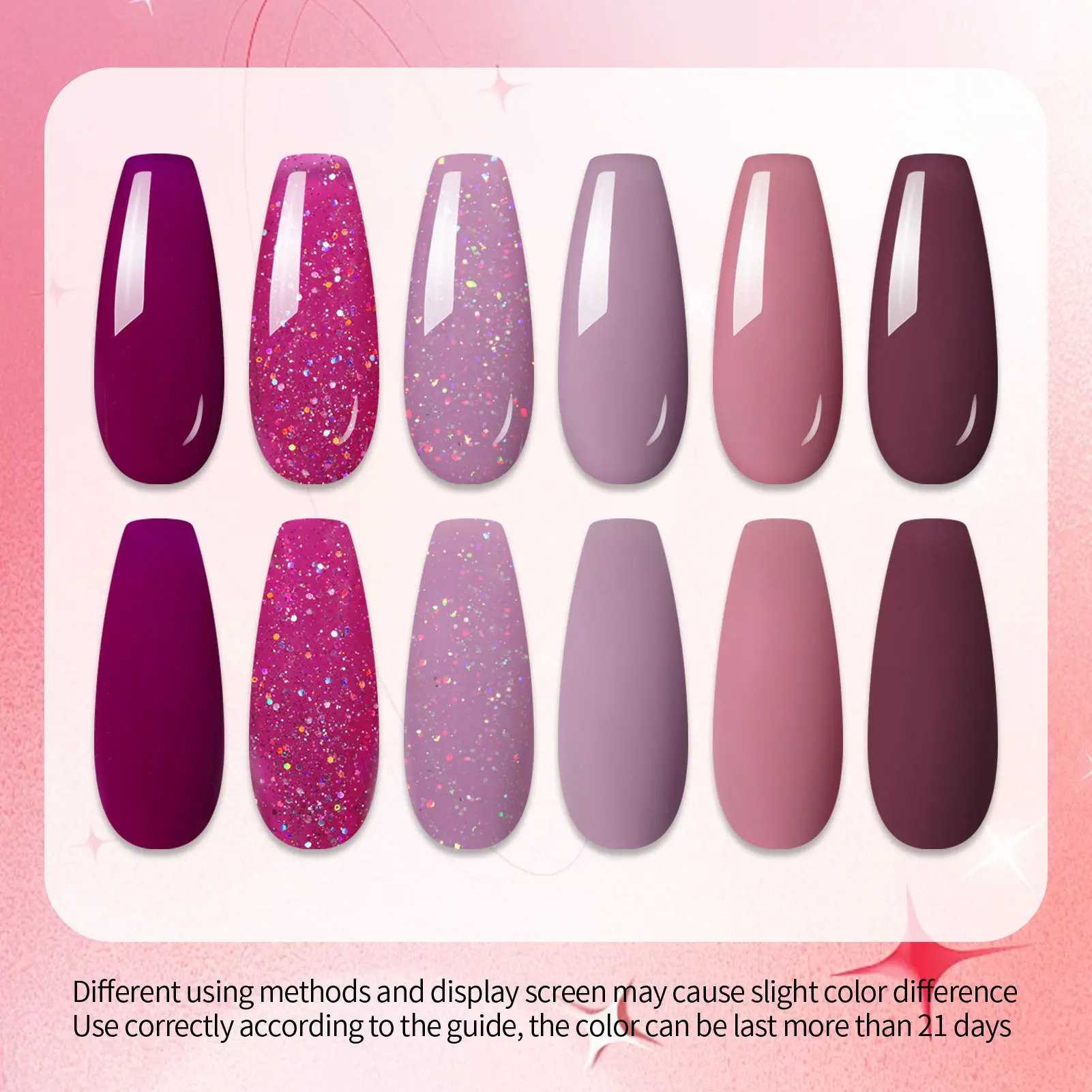 UR SUGAR 6 قطعة عارية الوردي هلام مسمار مجموعة طلاء الأظافر بريق ملون شبه دائم UV جل أطقم لتقوم بها بنفسك مسمار الفن اللوحة ورنيش مانيكير