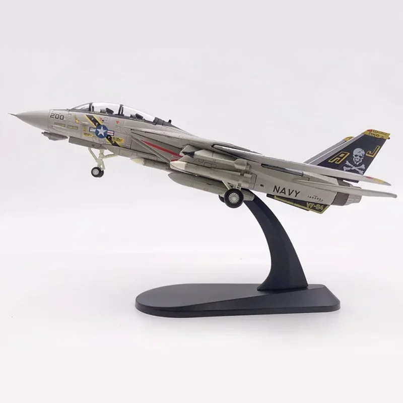 19cm U.S. F-14A F14 VF-84 Aircraft Model Variable Wing Model Swap Team Alloy Airplane Model