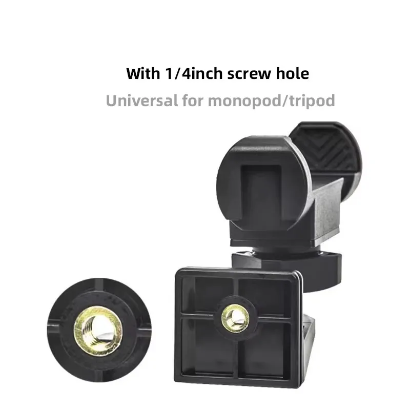 Pemegang klip dudukan rotasi 360 ° dengan kepala bola untuk ponsel iPhone Huawei berdiri dengan sepatu dingin untuk mikrofon lampu LED