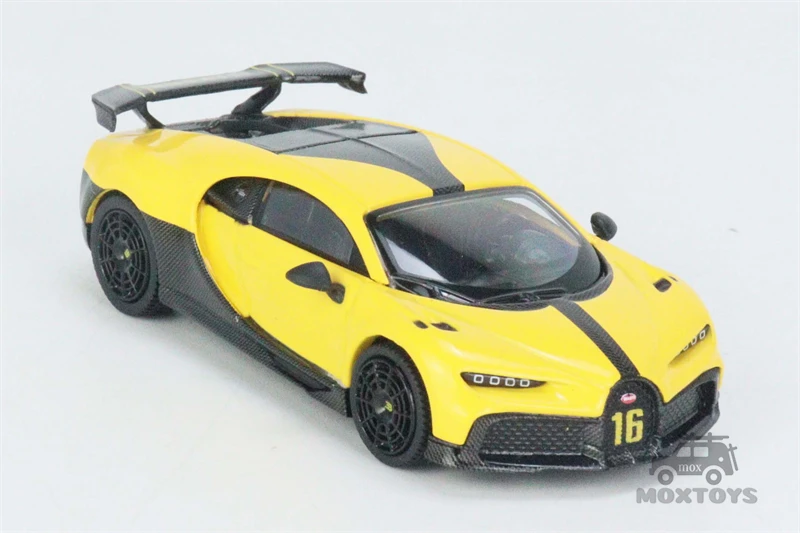 MINI GT 1:64 Bugatti Chiron Pur Sport Yellow LHD Diecast Model Car