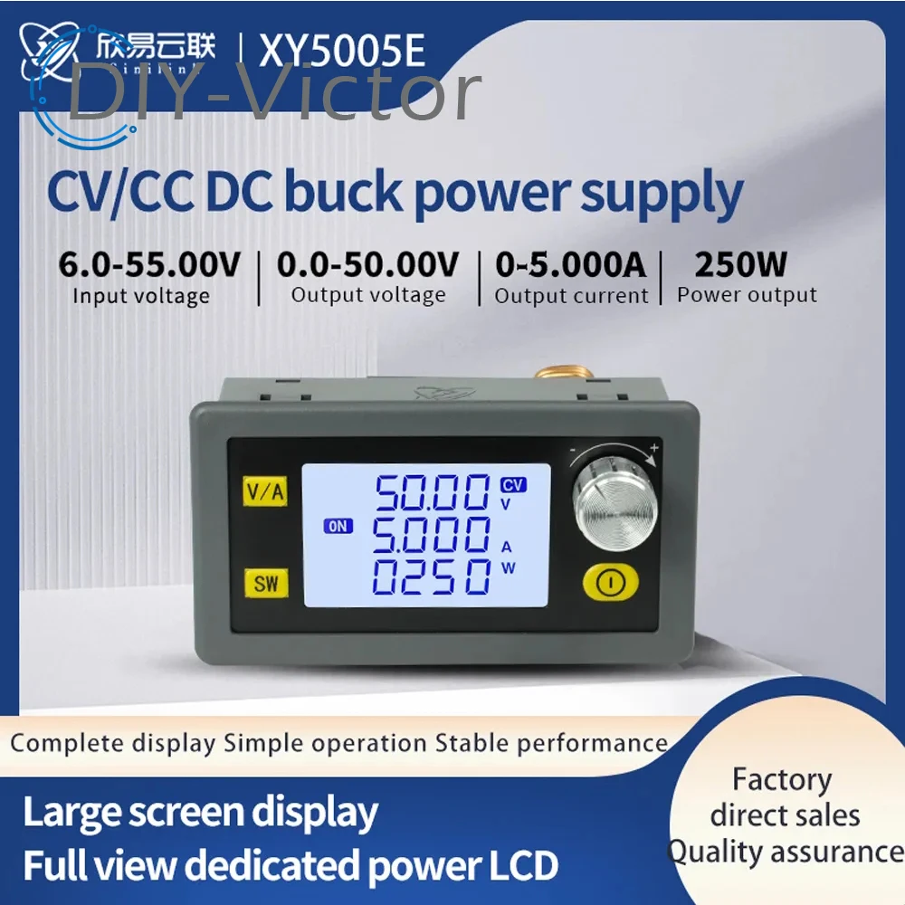 DC 6V-55V a 0-50V 5A 8A 250W 400W regolatore di tensione CC regolabile CNC CV CC Step Down modulo di alimentazione XY5005E XY5008E