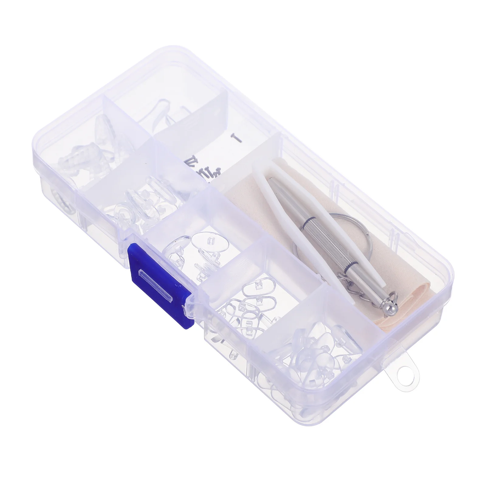 

1 Set Non-Slip Eyeglasses Repair Tool Kit Soft For Frames Sunglasses Replacement Parts Durable Stainless Steel Plastic Material