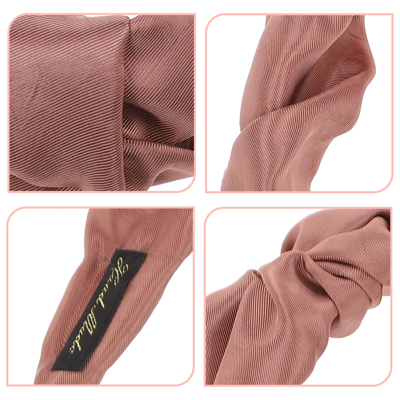 

Vintage Headband Dressy Headbands for Women Decorative Button Faux Braid Hairband Fabric Womens Dating