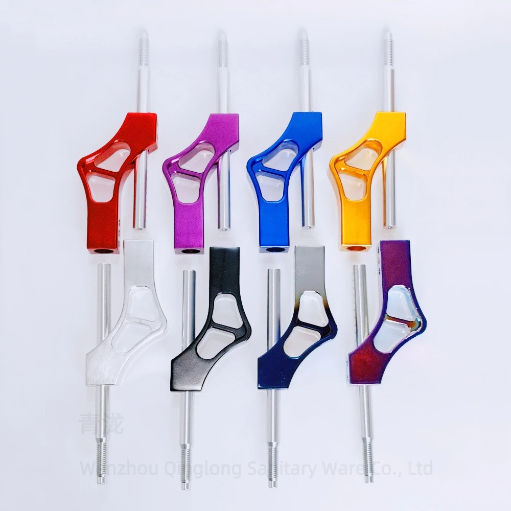 

Алюминиевый регулируемый по высоте удлинитель рычага переключения передач с одним изгибом автомобиля, модернизированный рычаг переключения передач автомобиля, ручка переключения передач