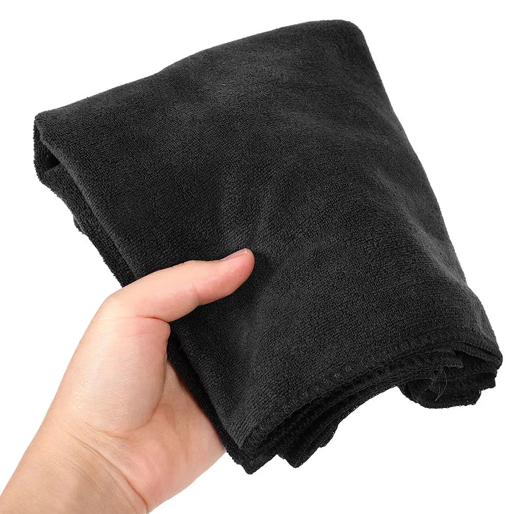 40x100cm Black Makeup Table Mat Soft Fabric Vanity Desk Mat Anti-Slip Waterproof Table Protector Towel