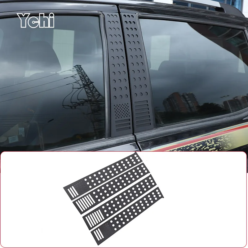 

Aluminum alloy Car Window B-pillar Center Pillar Trim Sticker For Ford Ranger Wildtrak 2015-2022 Car Accessories