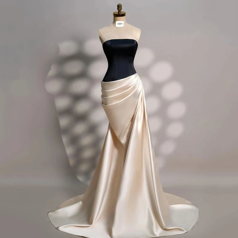 

Customized Elegant Prom Dresses Classic Strapless Party Gowns Mermaid Evening Dress Floor Length Vestido De Novia