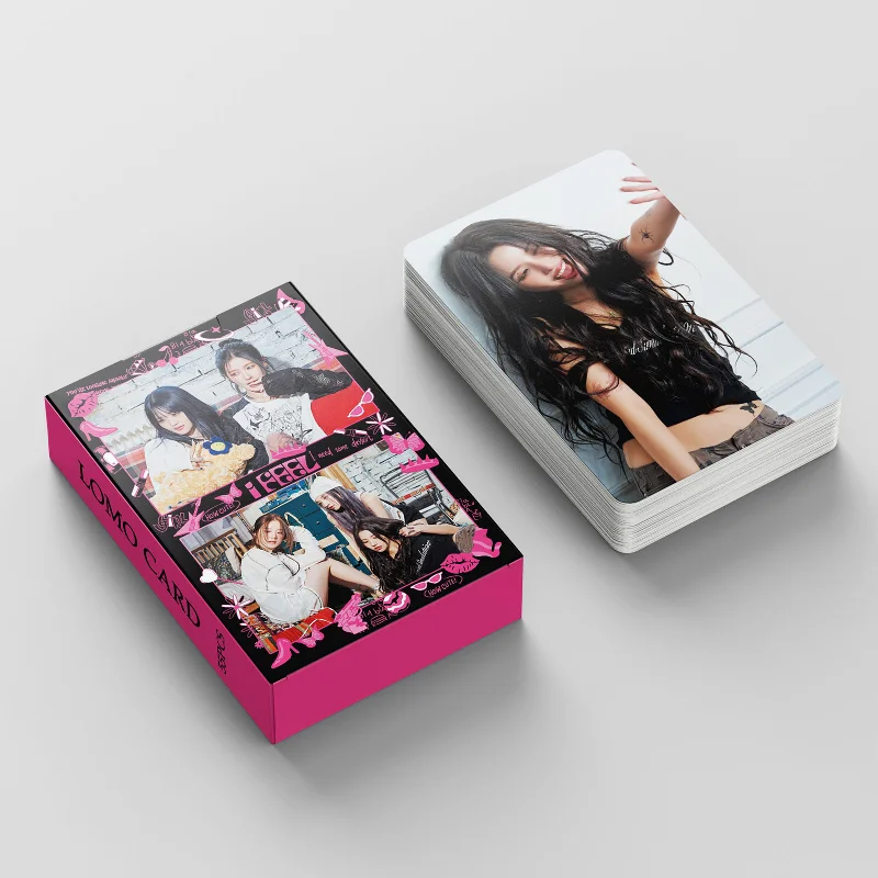 Imagem -03 - Kpop Gidle Queen Card Sinto Lomo Photocard Minnie Novidades Album Sweet Photo Cards Fãs Presente Coleção 55 Pcs por Caixa