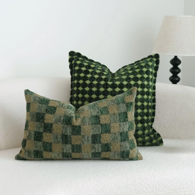 30X50/45X45CM Fresh Green Throw Pillow Cover French Light Luxury Cushion Cover Decor Home Decorative Pillowcase
