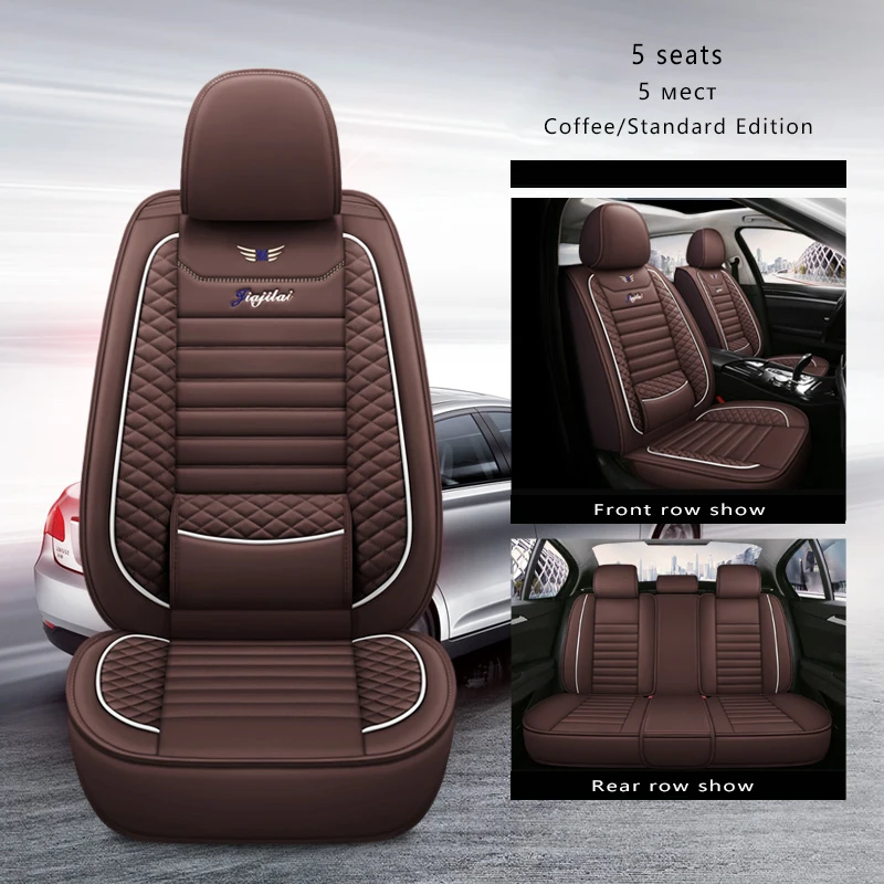 High Quality 5 Seats Universal Car Leather Seat Cover ForMG 3SW MG3MG5 MGZS MG7 RX5 GSHS Full Surround Car Accessories Protector