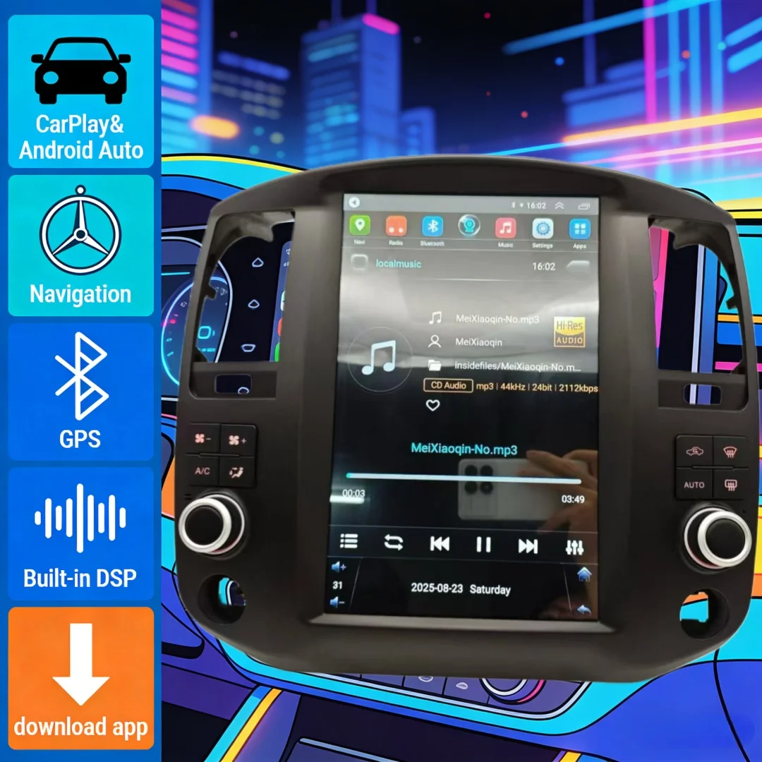 

12,8-дюймовый автомобильный радиоприемник на Android 13 для Nissan Pathfinder R51 2008-2012, мультимедийный проигрыватель с GPS-навигацией, CarPlay, Wi-Fi и 4G