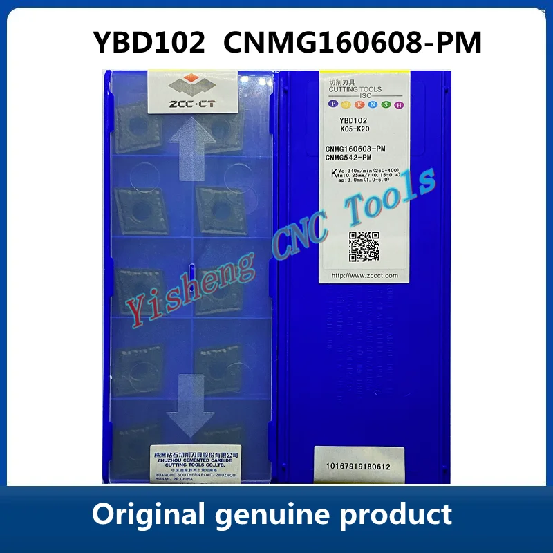 Free Shipping ZCC CT YBD102 CNMG160608-PM YBC251 YBD152 YBD151 Tungsten Carbide Inserts CNC Machine Tool turning tools