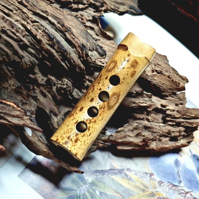 Shakuhachi Pequeño de 5 Orificios para Sanación Sonora, Shakuhachi de Bambú para Principiantes, Instrumentos Musicales Portátiles para Meditación