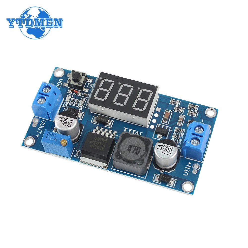 1PCS XL6009 Boost Module Boost Converter Step Up Adjustable DC-DC Power Supply Module Super LM2577 with Display