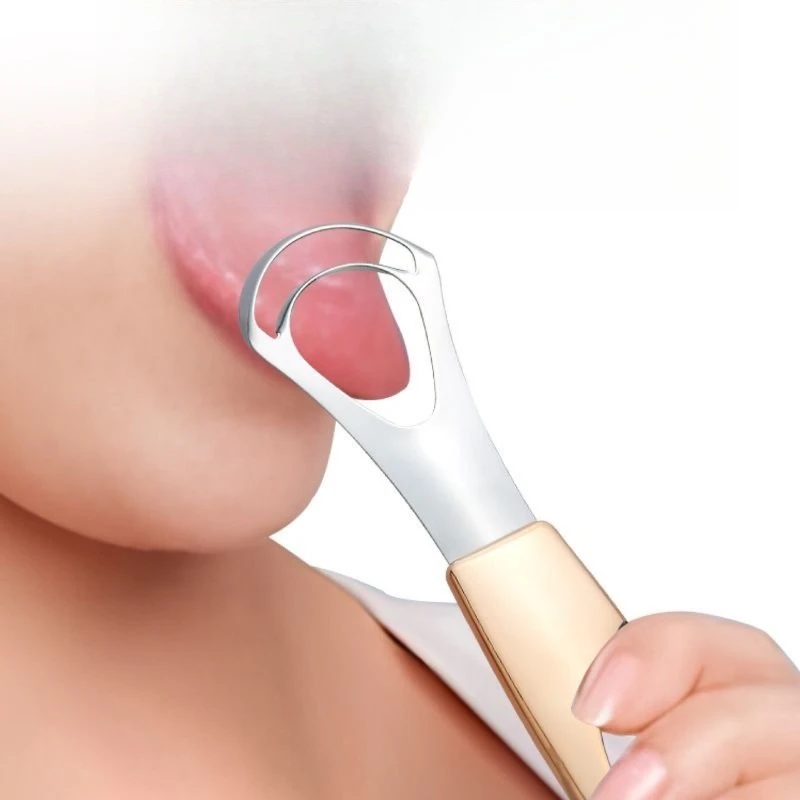 

Набор скребков для языка из нержавеющей стали для удаления неприятного запаха изо рта